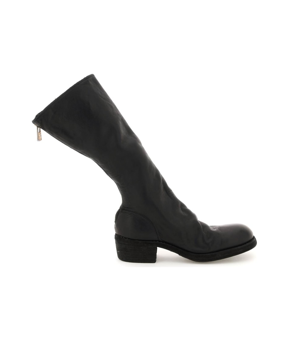 Guidi Leather Mid-calf Boots | italist