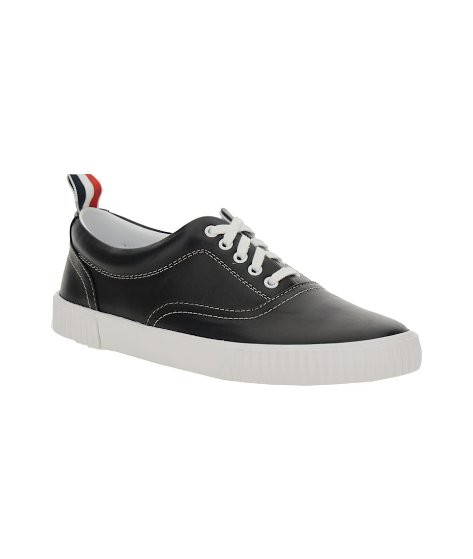 【送料&関税込】Thom Browne heritage Black Sneakers With Log 24038778_56715920_600.jpg