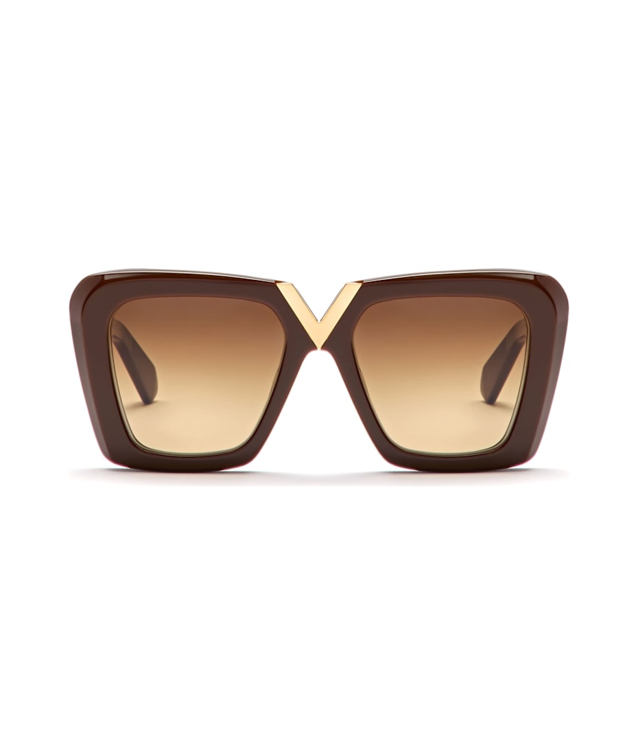 Valentino Eyewear V-gold-ii - Fondant Brown / Gold
