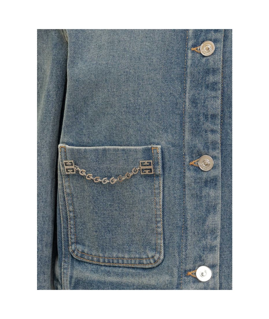 【送料&関税込】Givenchy 4g Chain Denim Jacket Givenchy 4g Chain Denim Jacket | italist