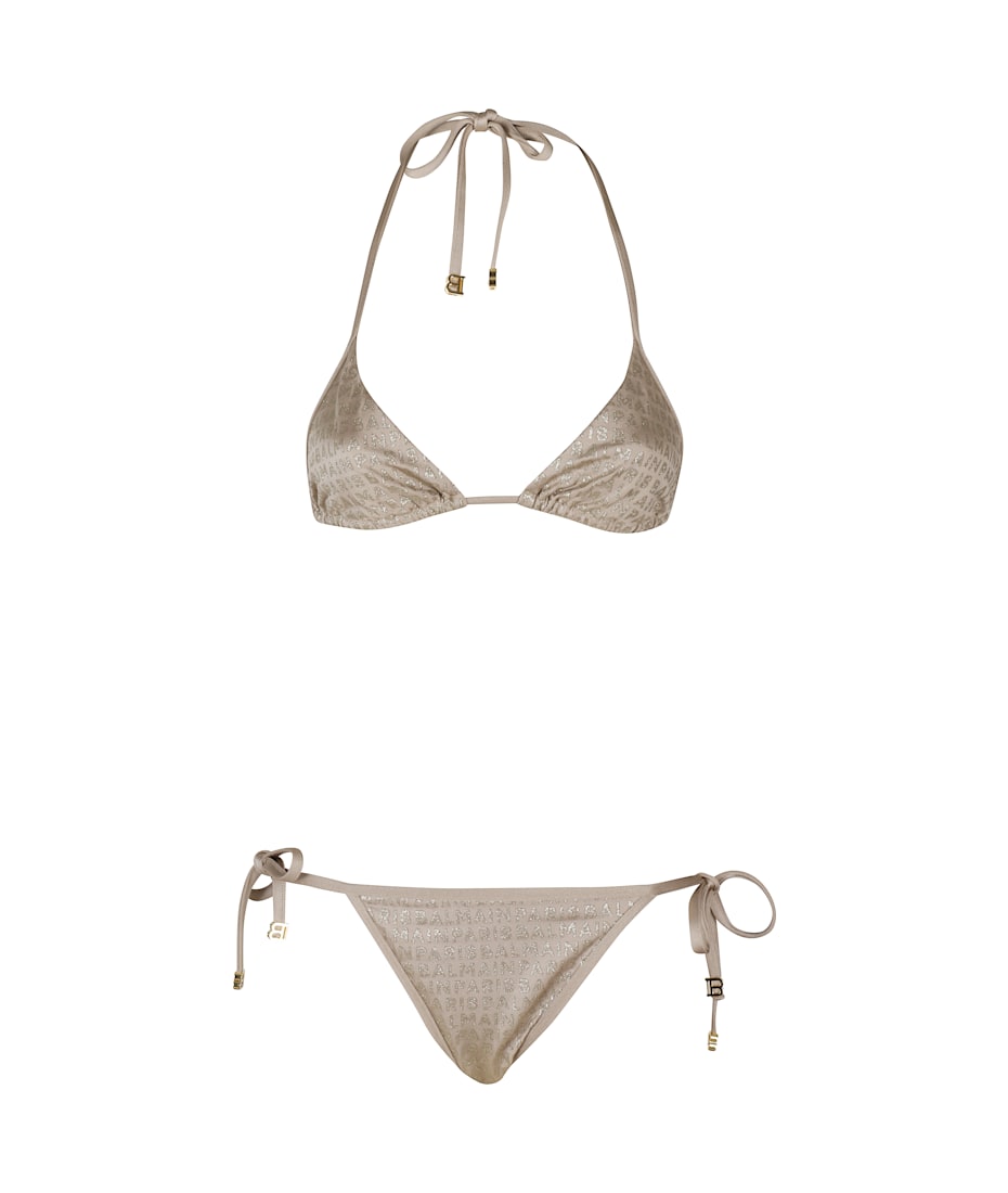 BALMAIN TRIANGLE BIKINI 水着（ビキニ） Balmain triangle bikini gold - Women | BALMAIN