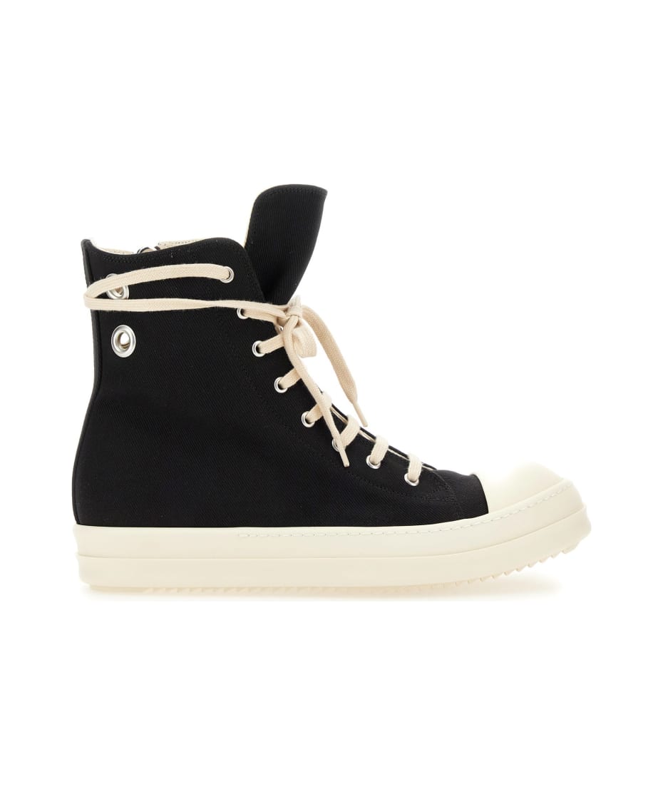 Luxor Canvas High Top Sneakers in Black - DRKSHDW By Rick Owens