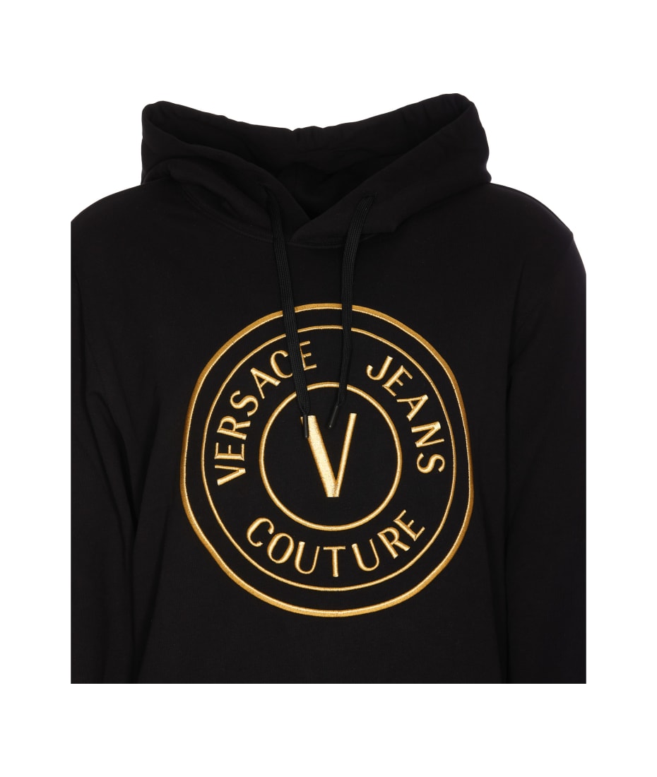 Versace Jeans Couture Men's V-Emblem Pullover Hoodie