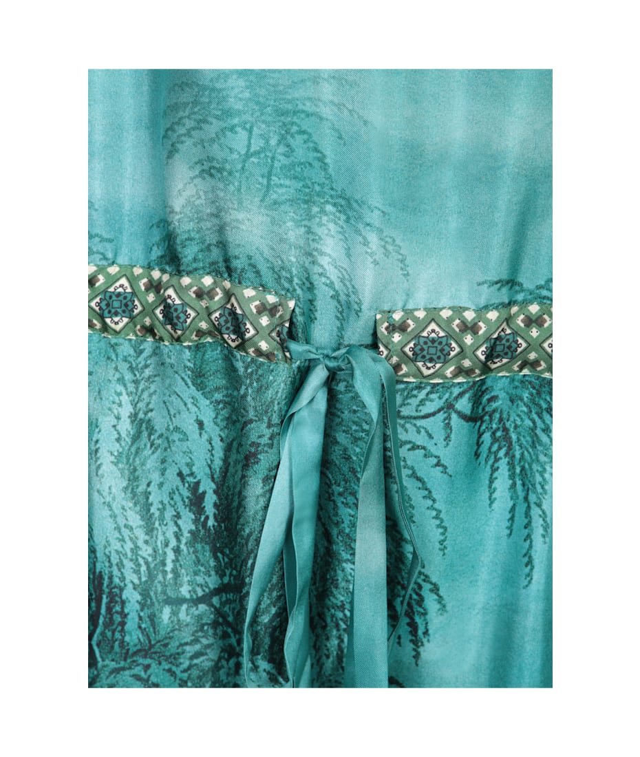 Pierre-Louis Mascia Aloes Long Dress In Multicolor Blue