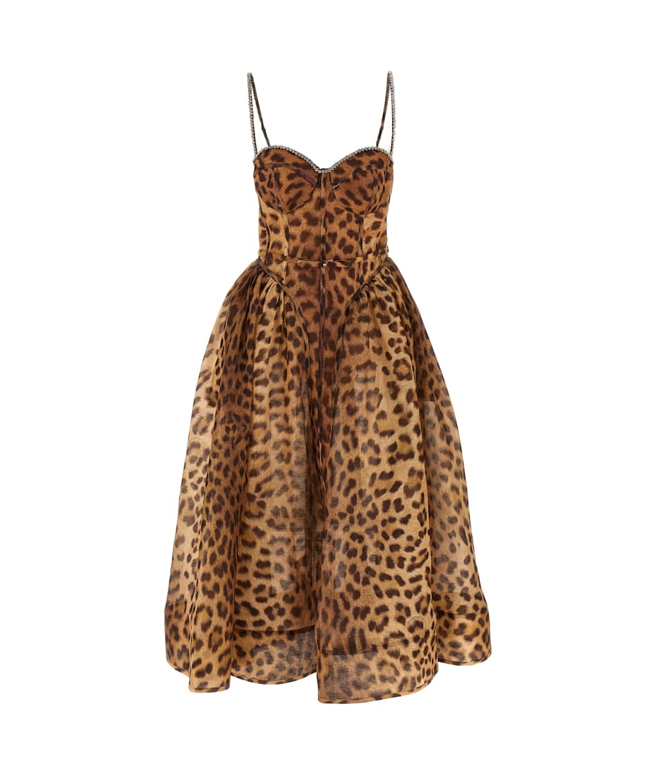 ワンピース ZIMMERMANN Women Mid Skirts 3214DSS255YELLOW Cascadian Asymmetric Dress Yellow Stripe Online | Zimmermann
