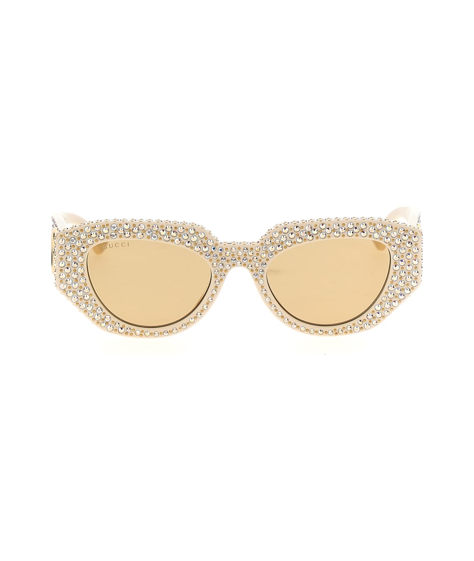 【送料&関税込】Gucci Geometric Crystal Sunglasses Gucci Geometric Crystal Sunglasses | italist