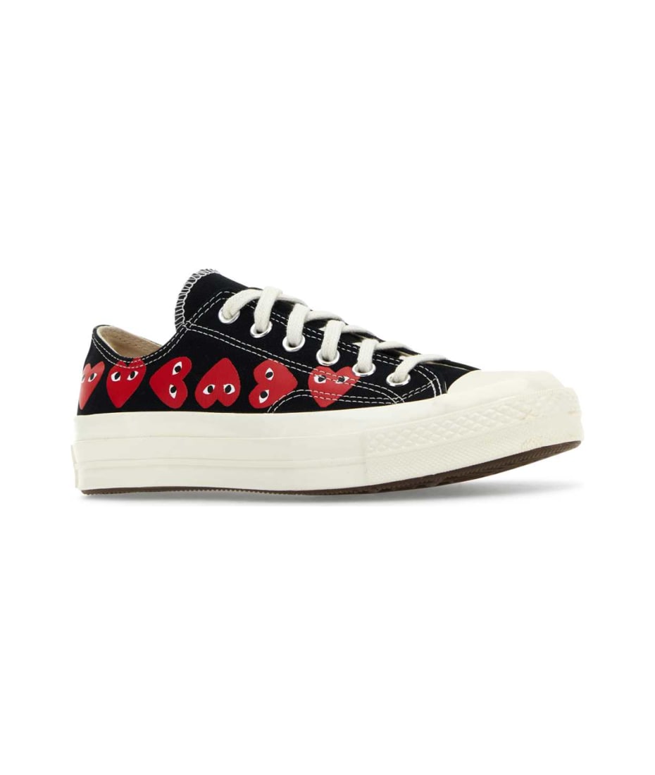 Cdg x converse black low best sale