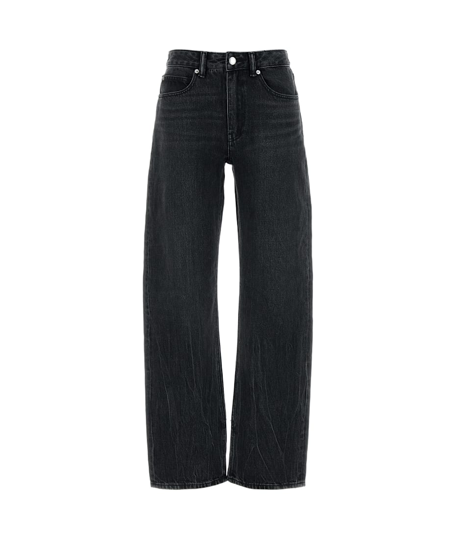 デニム・ジーパン Alexander Wang Slit Hem Jean Prestyle Hotfix Mesh Undie Alexander Wang Slit Hem Prestyle Hotfix Mesh Undie Jeans