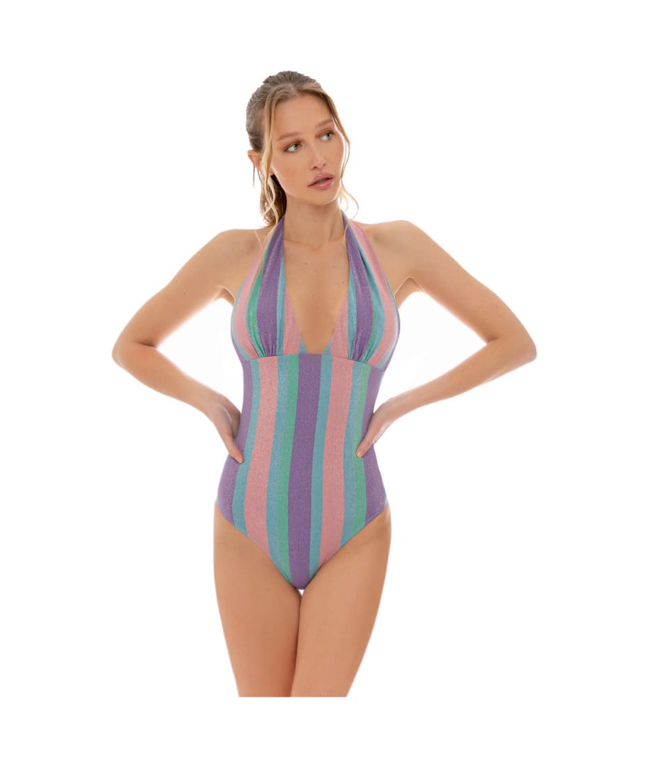 One Piece Saint Barth Swimwear Sale MC2 Saint Barth Striped