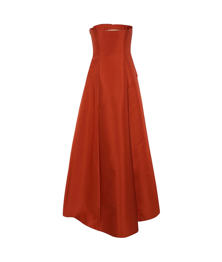 A FERRETTI Mikado long dress アルベルタフェレッティ Long dress in mikado Cocktail | Alberta Ferretti