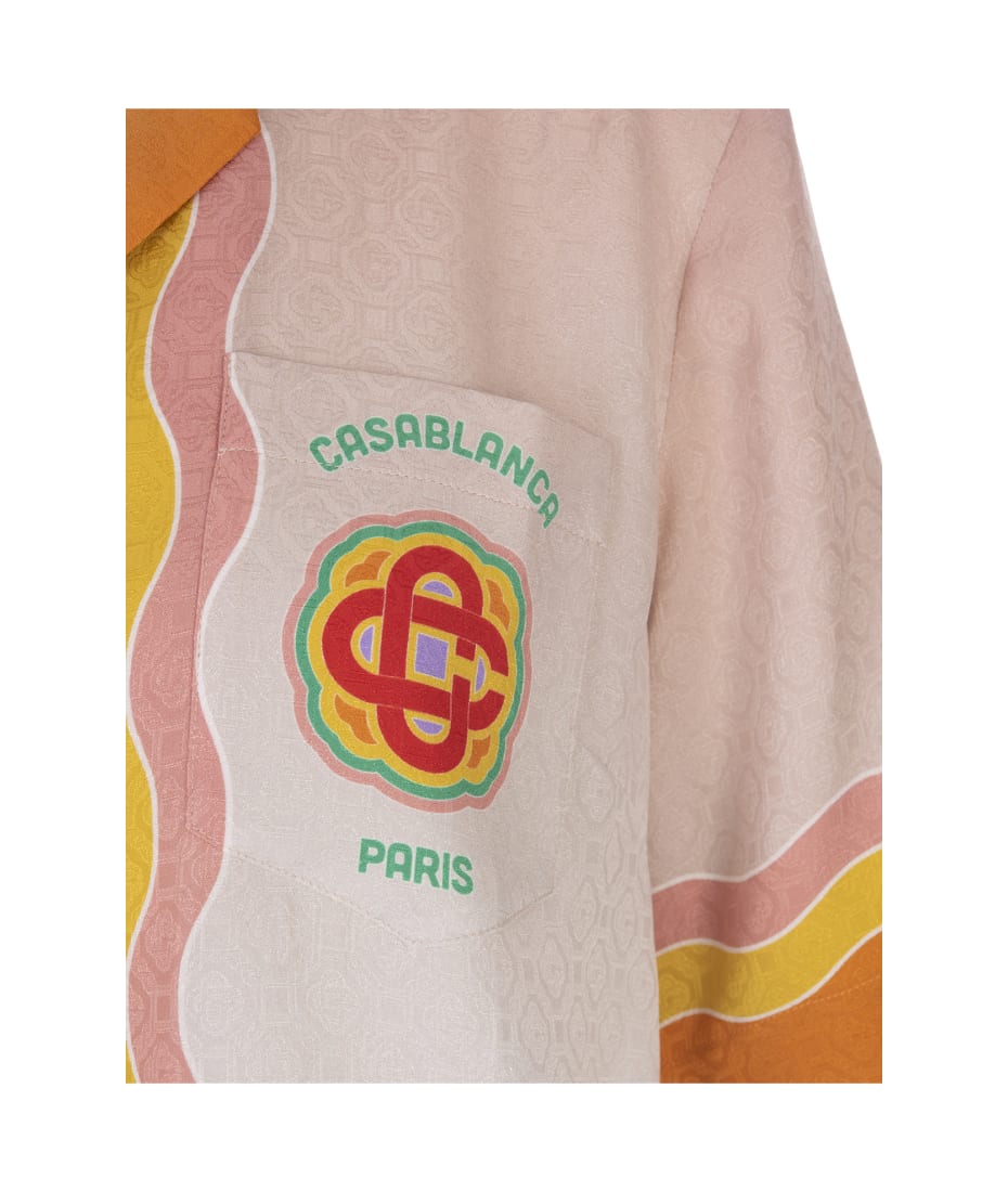 Shirts Casablanca - rainbow monogram shirt - WS23SH01510