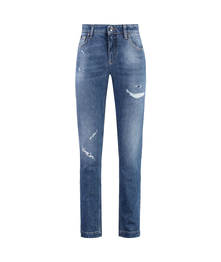 【関税＆送料込み】Dolce & Gabbana Stretch Cotton Jeans Slim-fit stretch cotton jeans in Multicolor for Men