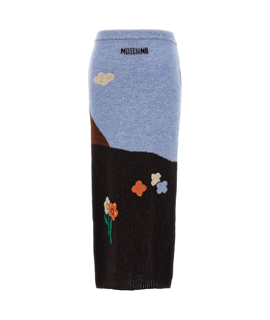 【関税＆送料込み】Moschino Shetland Knit Skirt Moschino Shetland Knit Skirt | italist