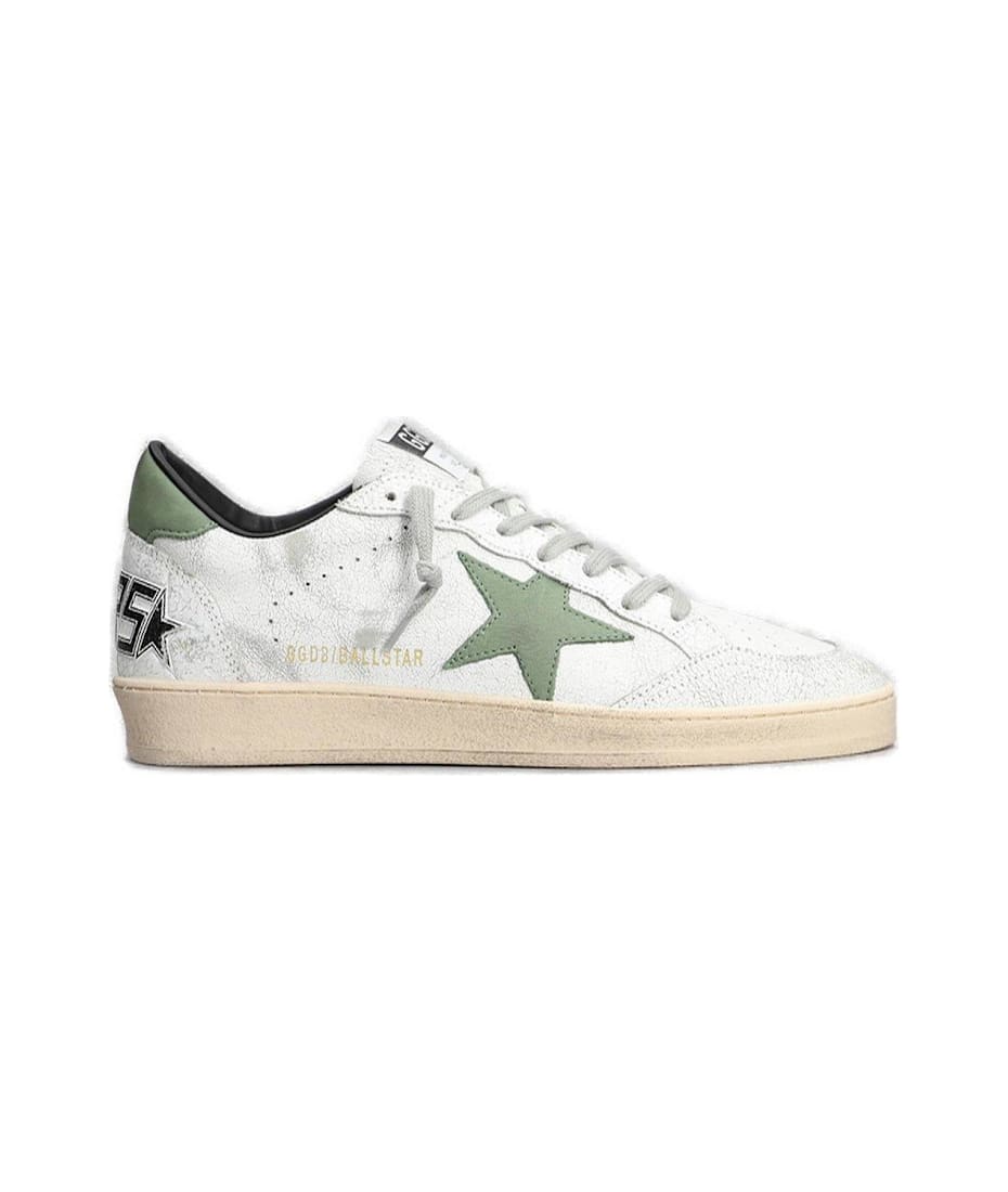 【関税&送料込】Golden Goose Ball Star Sneaker GOLDEN GOOSE Ball Star distressed calf hair and canvas