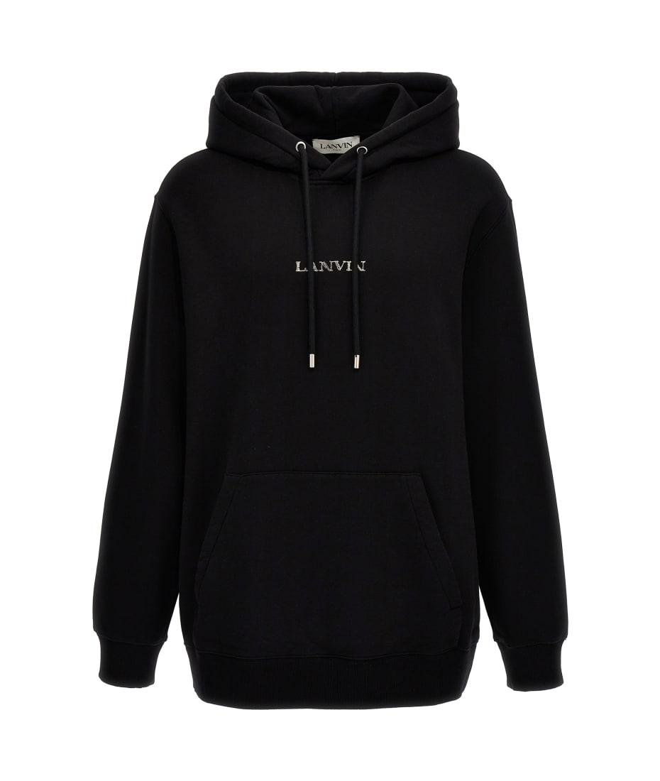 VIP★大人気 LANVIN LETTERING LOGO EMBROIDERY HOODIE Lanvin Logo Embroidery Hoodie | italist