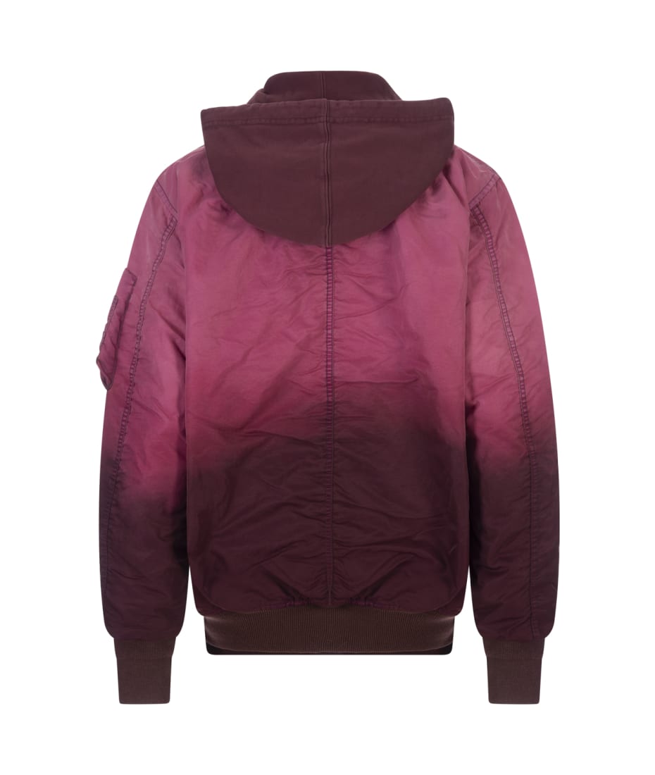 Diesel G-kamila Jacket In Fuchsia Degradé Nylon Satin | italist