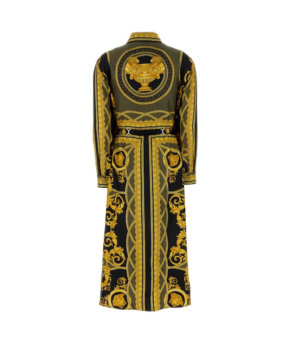 Versace Printed Silk Shirt Dress | italist