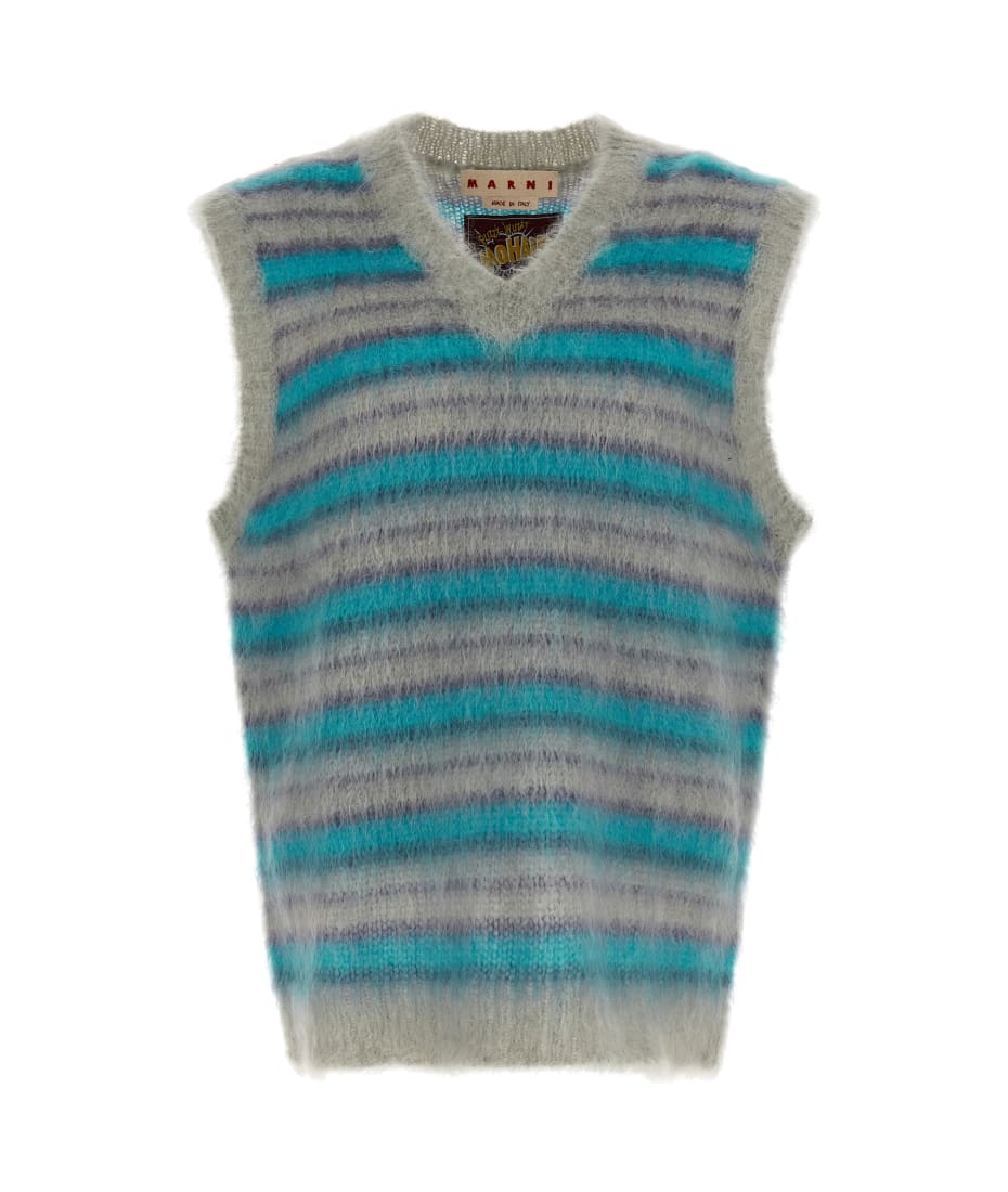 Marni 'brushed Stripes Fuzzy Wuzzy' Vest | italist