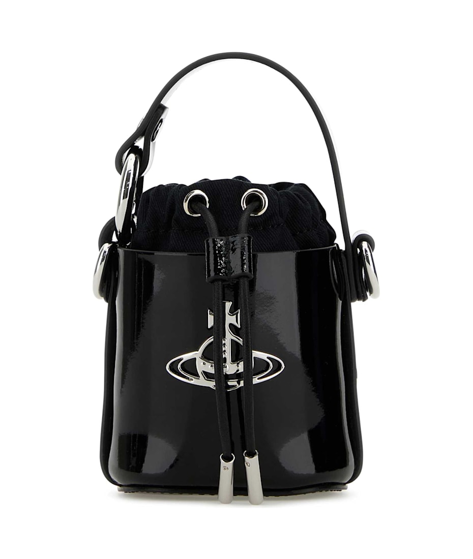 Vivienne Westwood Black Synthetic Leather Mini Daisy