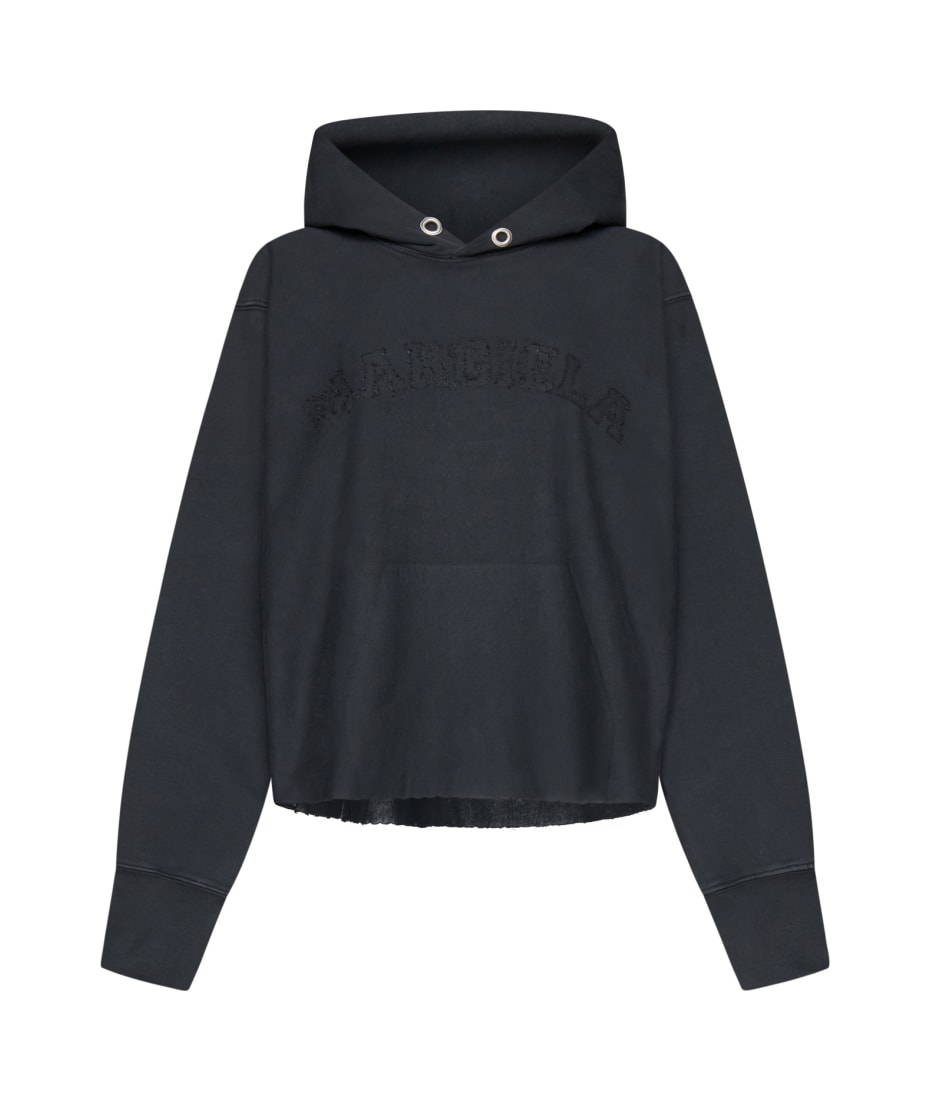 【送関込】Maison Margiela☆Embroidered logo hoodie Maison Margiela Logo Embroidered Hoodie | italist