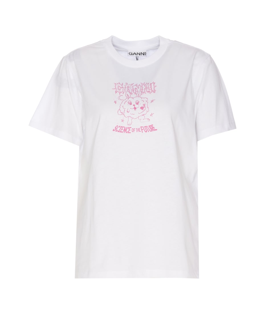 Ganni O-Neck T-Shirt - White