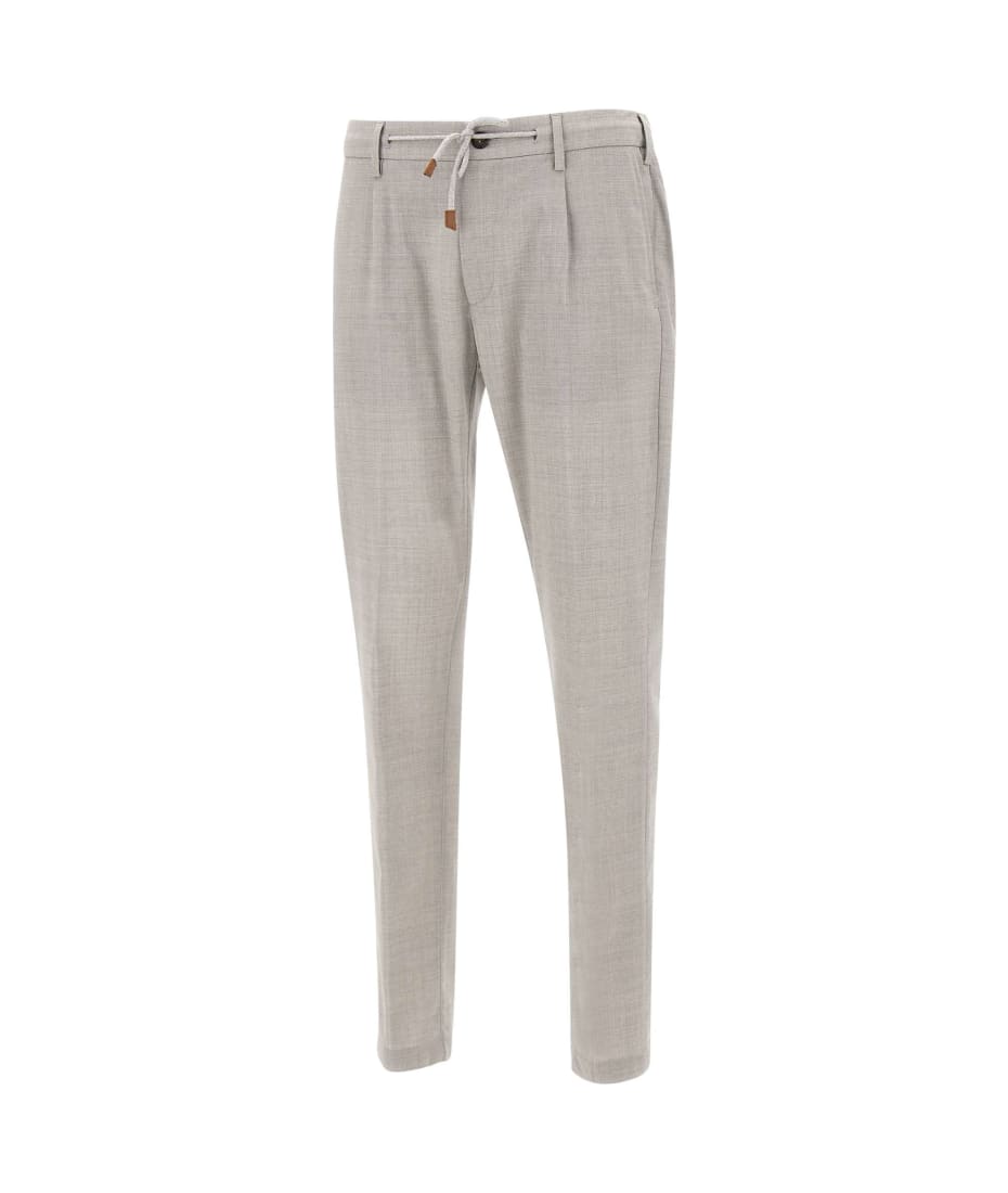 パンツ ELEVENTY GREY LINEN AND WOOL PANTS Eleventy Grey Wool Pants | italist