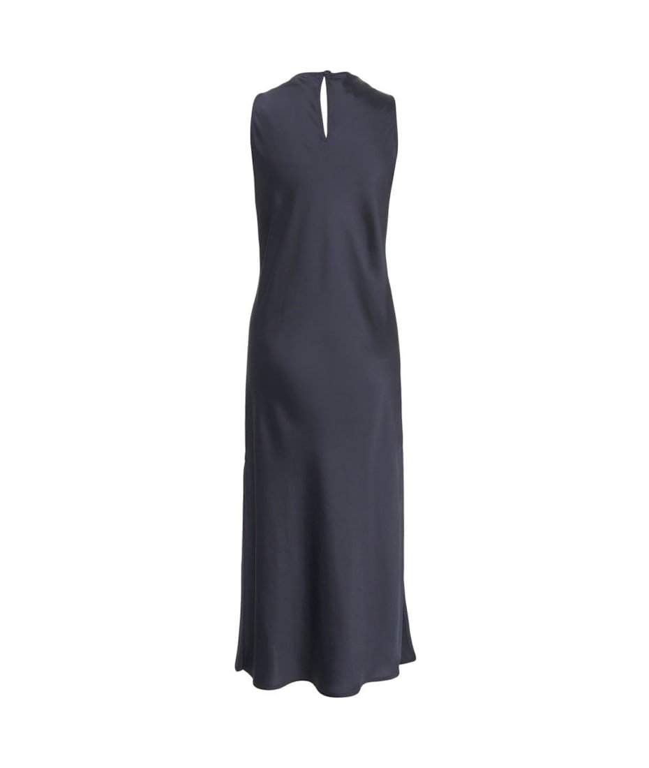 【送料&関税込】Herno Satin Sleeveless Midi Dress Herno Satin Sleeveless Midi Dress | italist