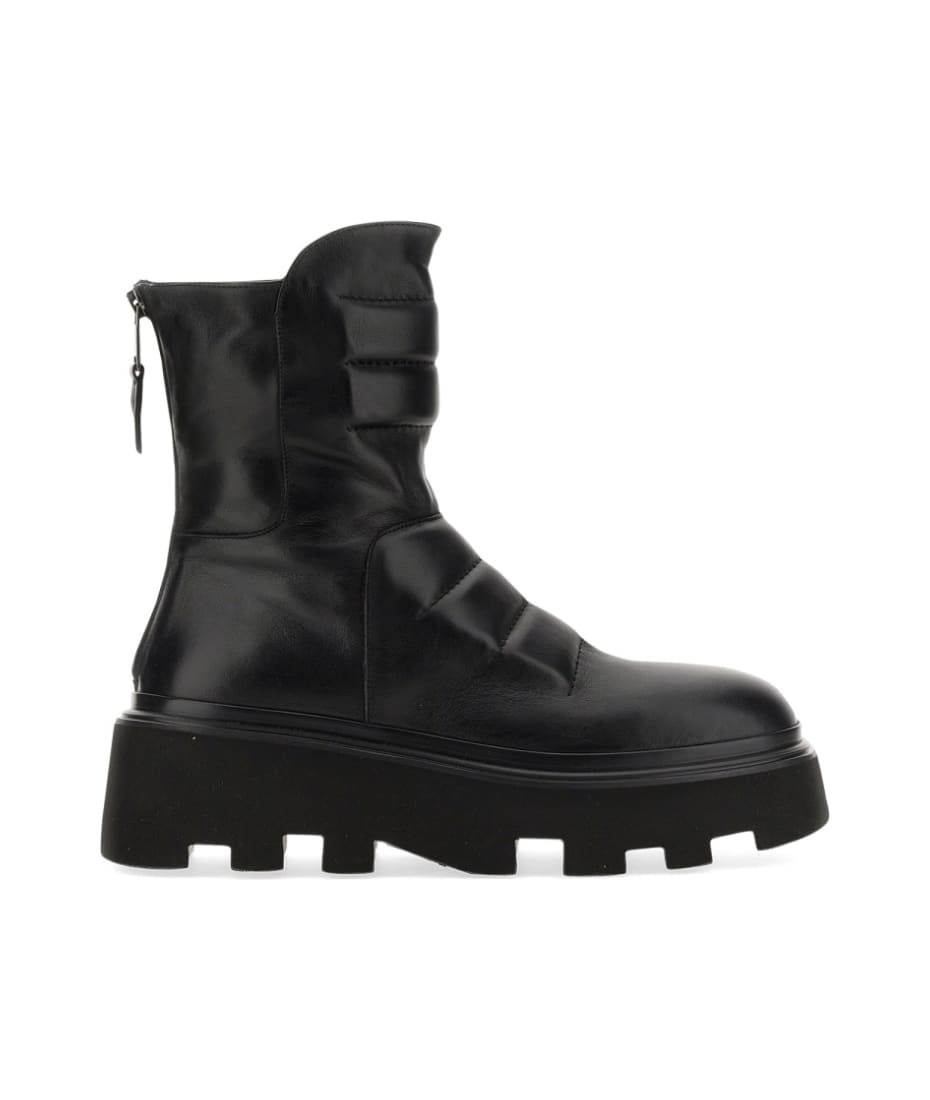 ショートブーツ・ブーティ ELENA IACHI FW21 LEATHER BOOT (E2994_NATURENERO) Elena Iachi Leather Boot | italist