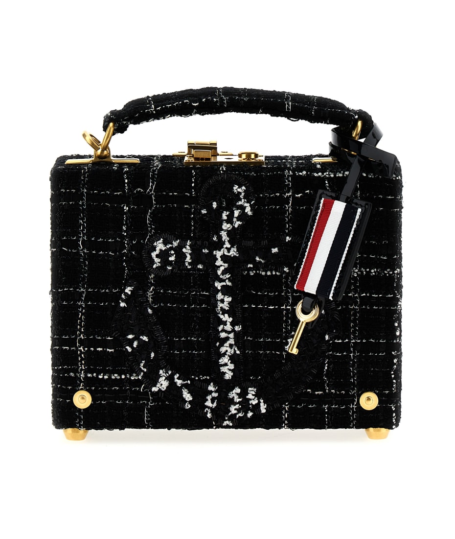 Thom Browne Black Mini Trunk Clutch Bag Thom Browne