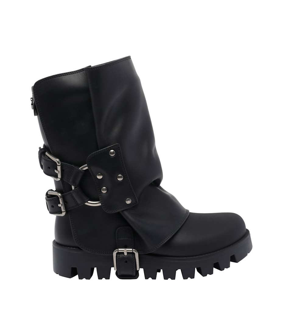 Dolce & Gabbana Buckle Booties | italist