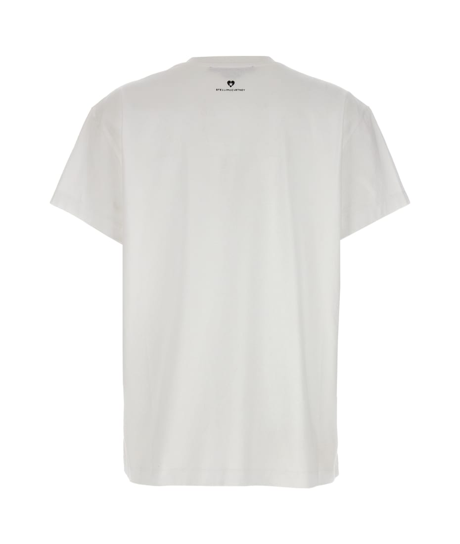 【Stella McCartney】Cotton T-shirt lovestruck Circular Logo Stella McCartney Lovestruck Logo Tshirt | italist