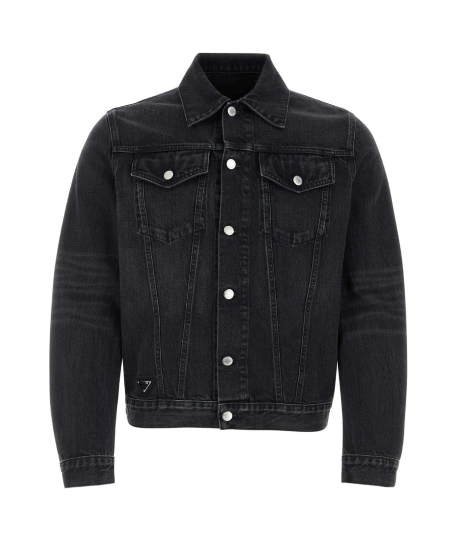 ジャケット Prada Black Denim Jacket Prada Black Denim Jacket | italist