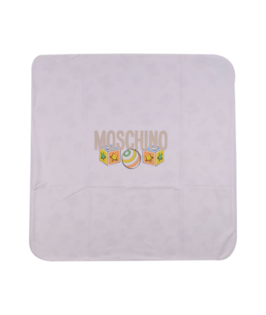 Moschino Cotton Blanket - White
