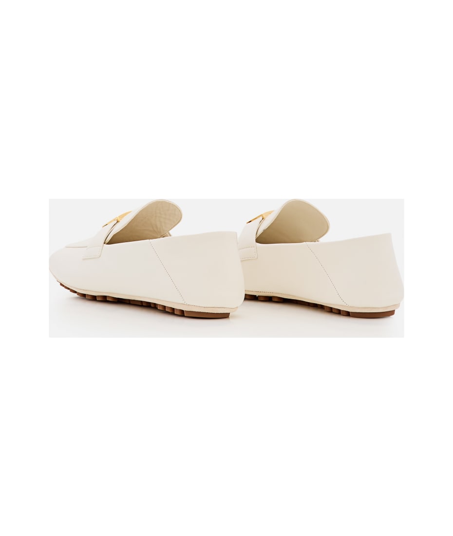 Fendi Leather Loafer - White