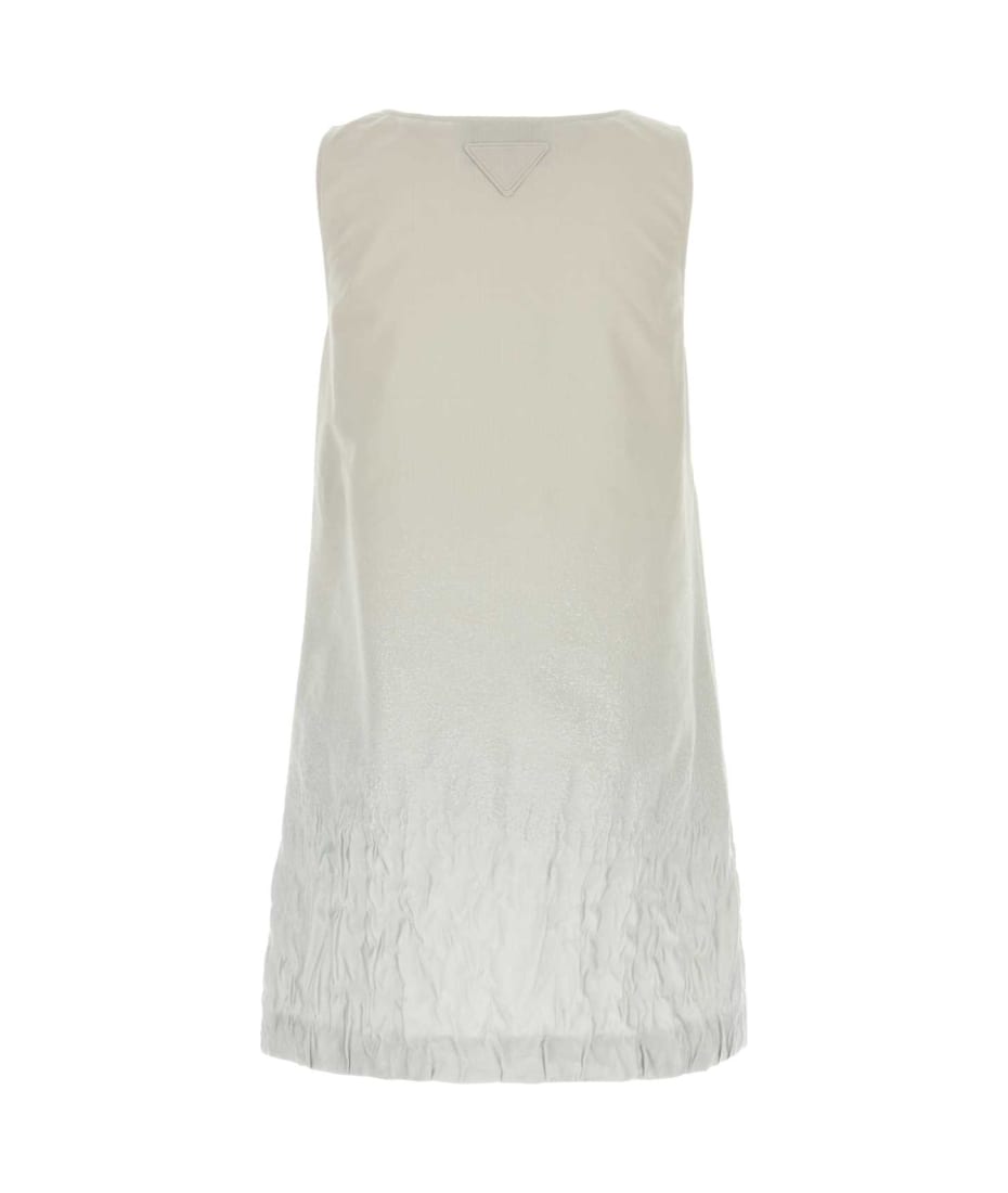 ワンピース PRADA IVORY COTTON BLEND MINI DRESS Prada Ivory Cotton Blend Mini Dress | italist