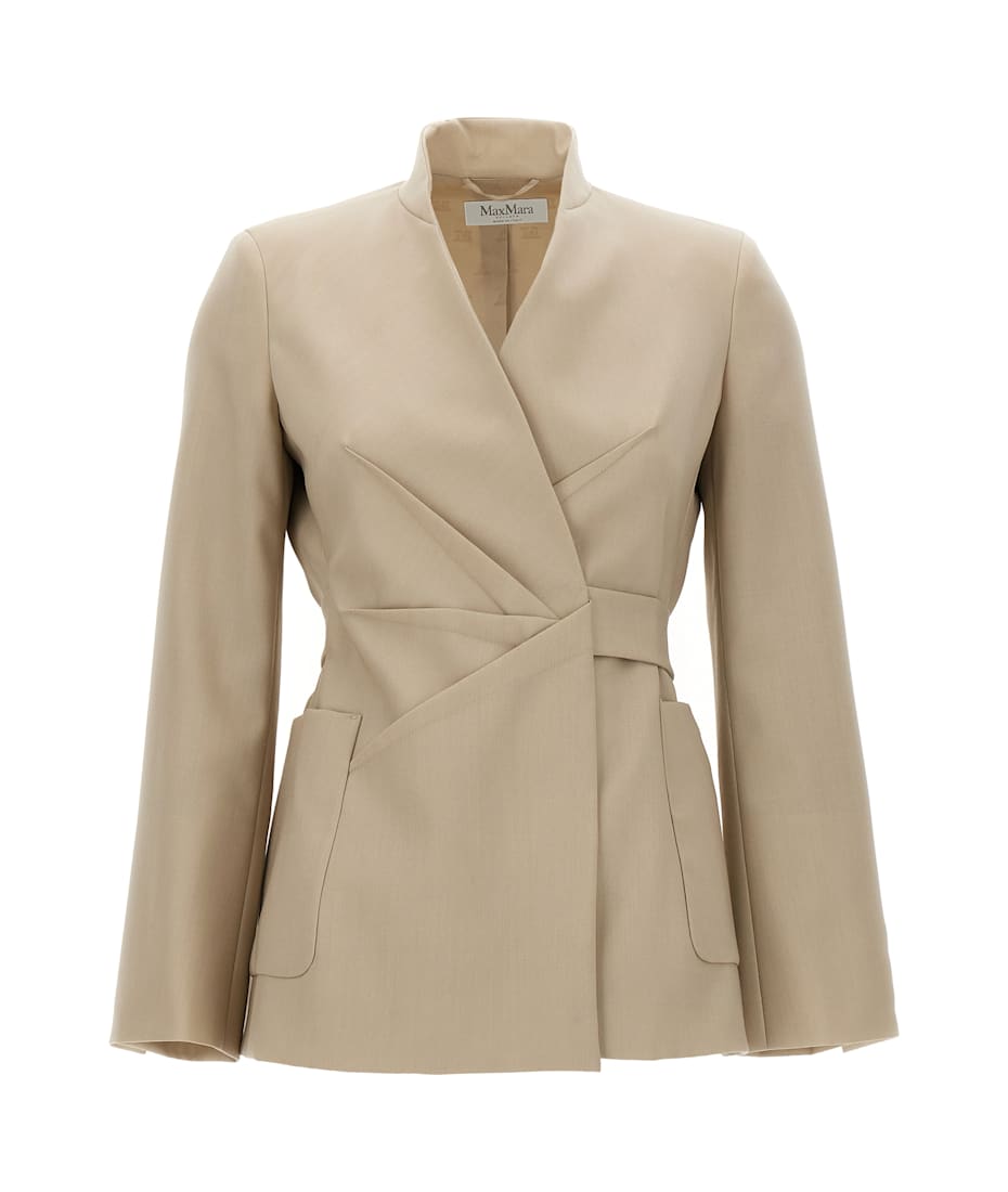 ジャケット MAX MARA 'Nereo' blazer Beige 1041085306006-a-nereo.jpg