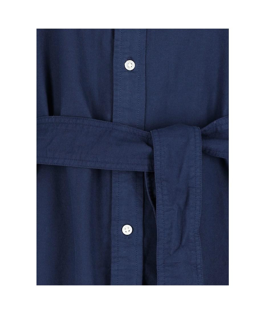 【送料&関税込】Polo Ralph Lauren Chemisier Midi Dress Polo Ralph Lauren Belted Linen Midi Shirtdress Dress New XXS