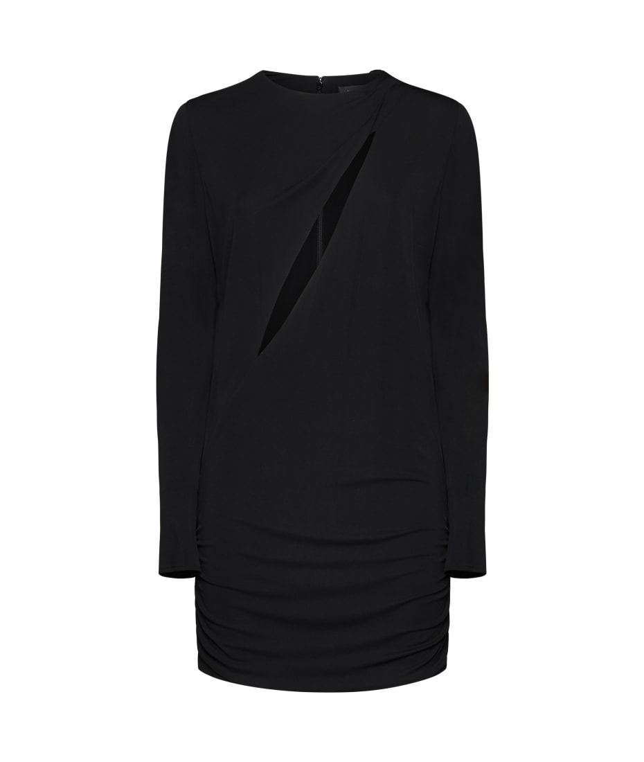 Versace Black Stretch Viscose Mini Dress | italist