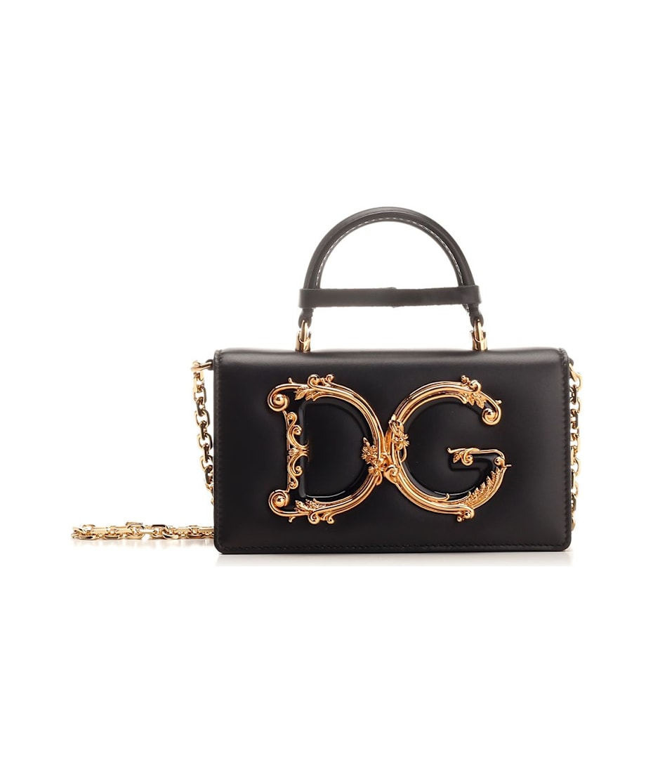 DOLCE&GABBANA DGガールズ ミニハンドバッグ ブラウン Dolce & Gabbana Women's' DG Girls Mini Handbag in Brown | LN-CC®
