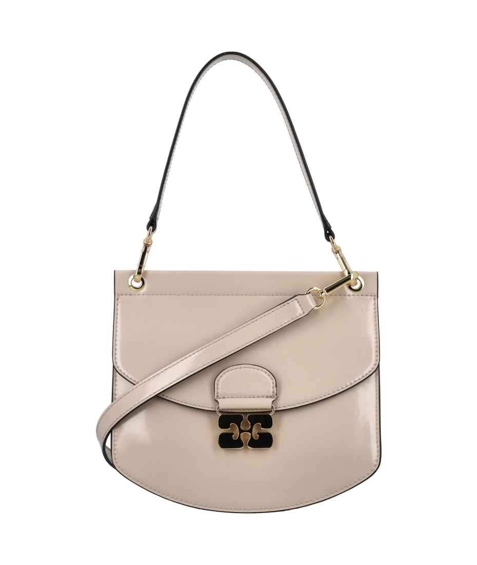 Ganni Apo-g Bag Small Patent | italist