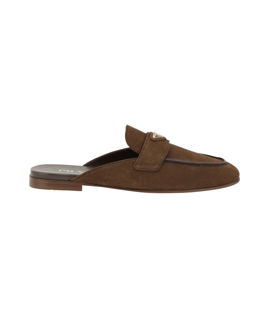 【PRADA】ローファー ミュール 1D766NF010103F0324 Prada - Black Leather Flatform Loafer | Mitchell Stores