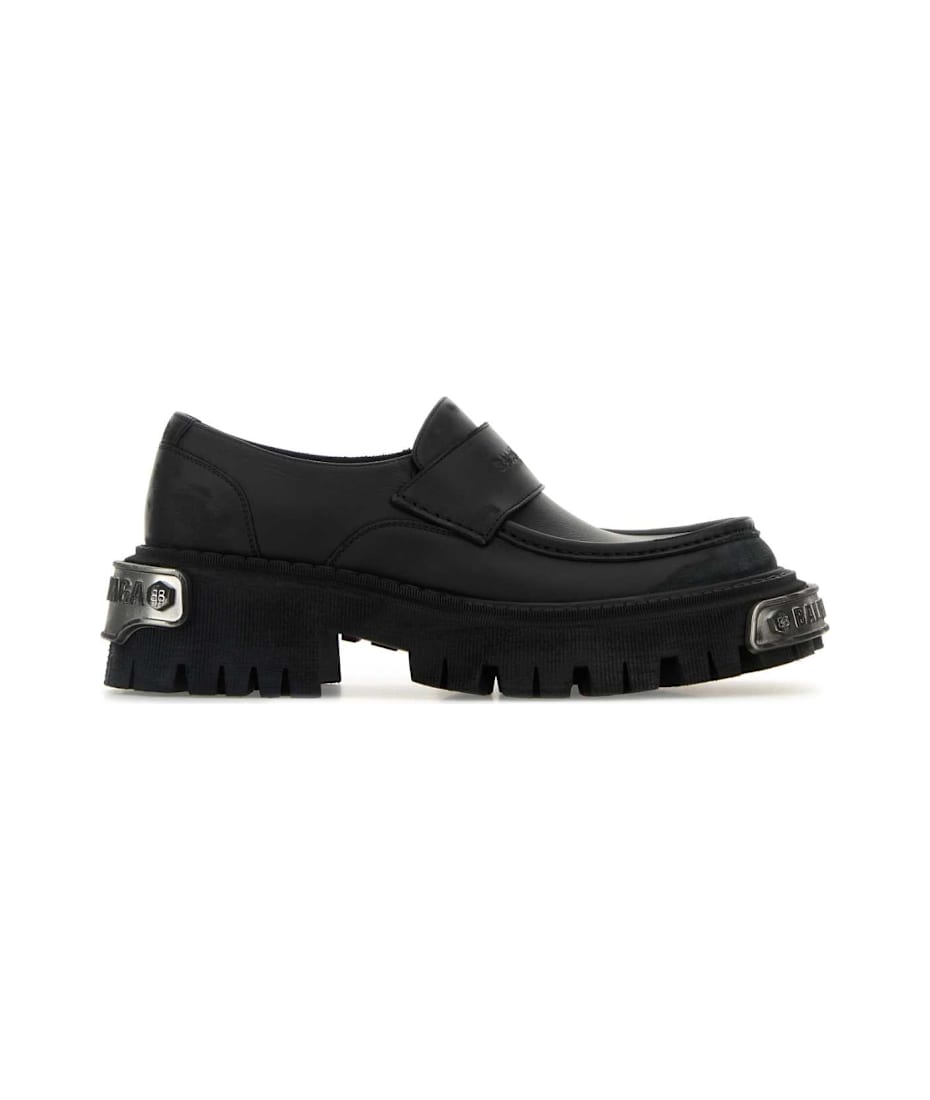 ローファー・オックスフォード BALENCIAGA Black Leather Tractor Loafers Balenciaga Black Leather Tractor Loafers | italist
