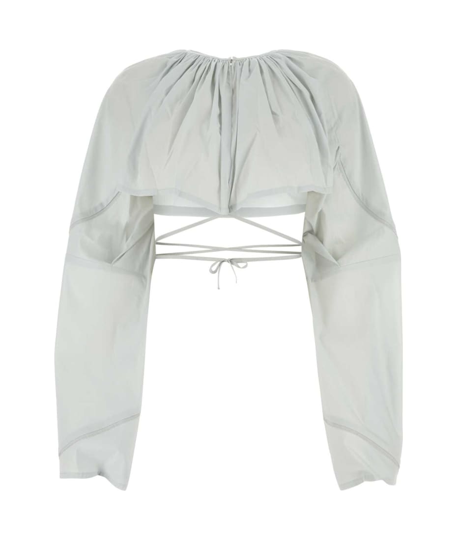 Tシャツ・カットソー KIKO KOSTADINOV Light grey stretch cotton blend blouse Kiko Kostadinov Light Grey Stretch Cotton Blend Blouse