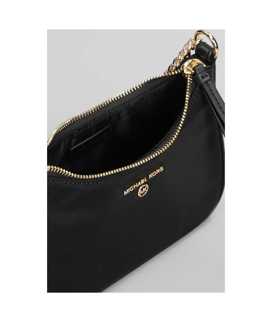 Michael Kors Jet Set Charm Shoulder Bag In Black Fabric