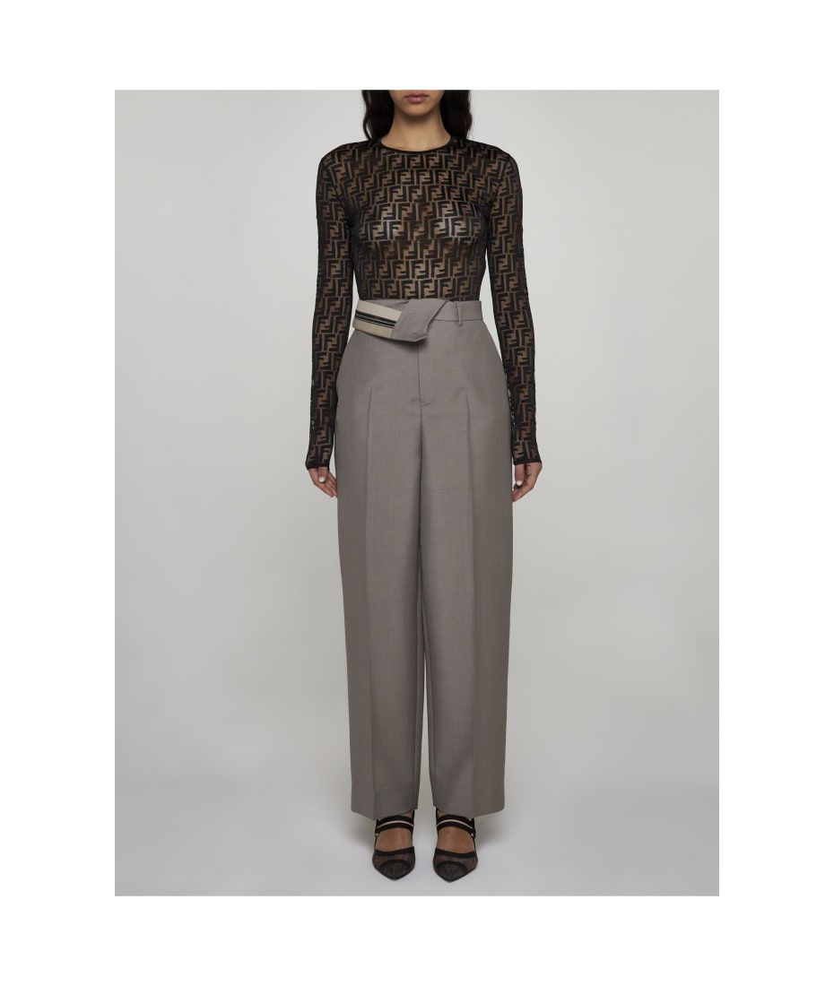 Fendi Ff Lace Bodysuit | italist