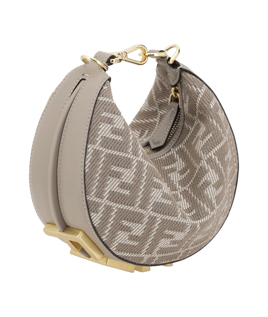 小物 FENDI ROMA FENDI Step Out Bucket Bag Mini Canvas and Leather Zucca FF
