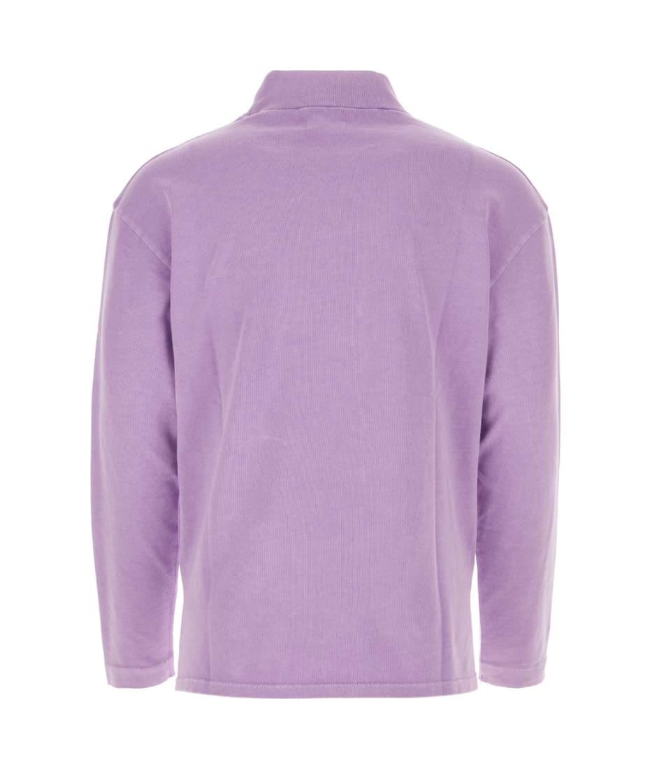スウェット・トレーナー ERL Lilac Cotton Sweatshirt ERL Lilac Crewneck Pullover With Embroidered Motif In Cotton