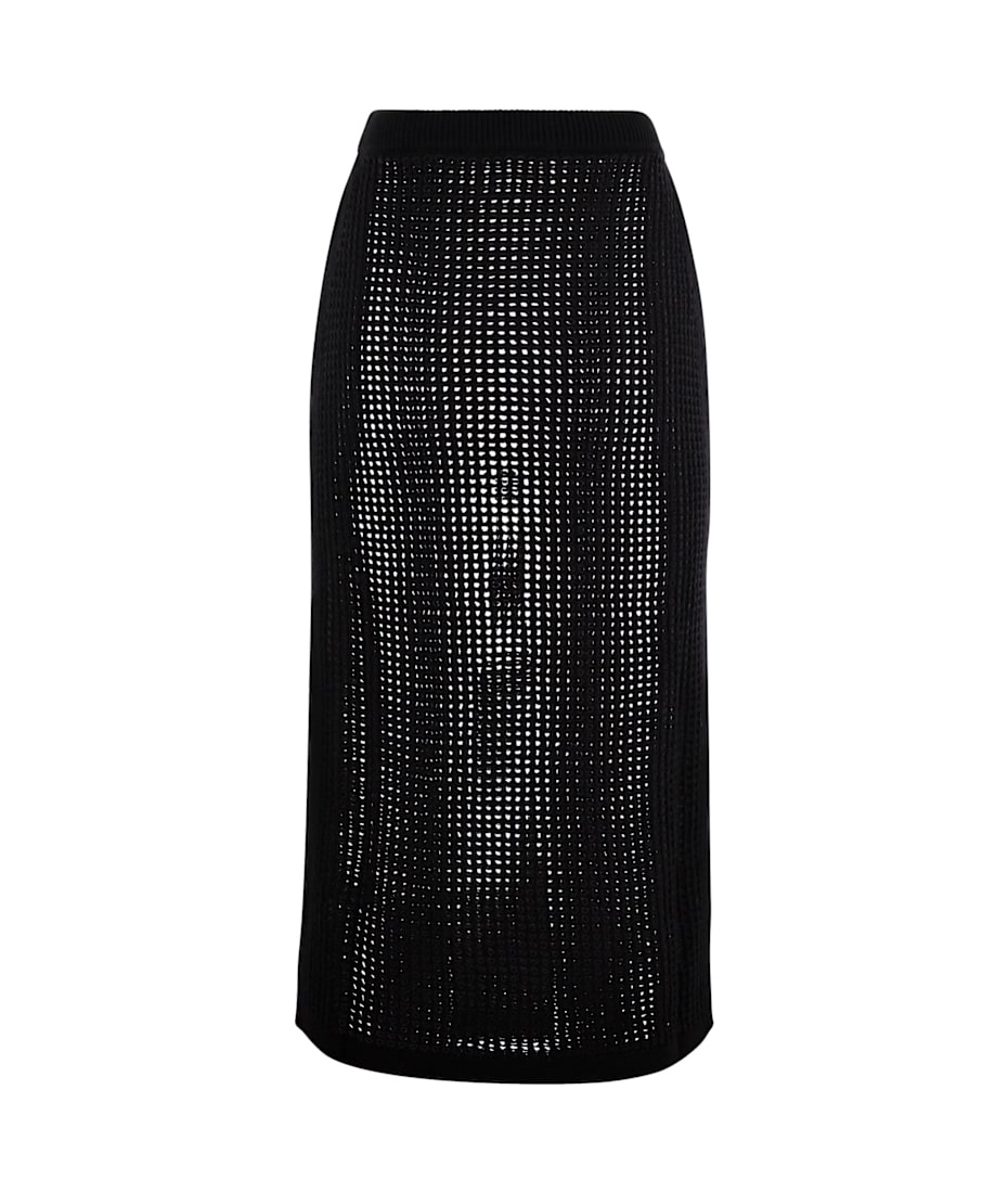 スカート MC2 Saint Barth DARLINE - Crochet midi skirt Darline brown crochet midi skirt – MC2 Saint Barth