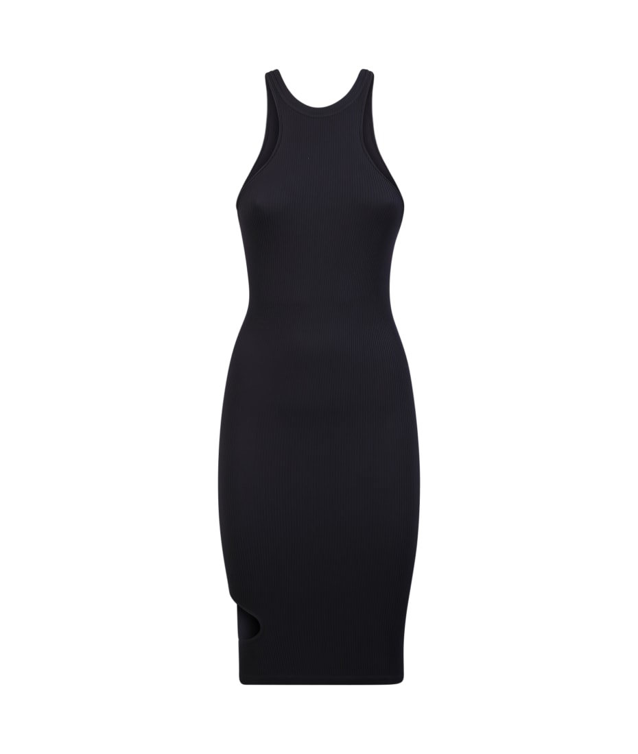 close fitting dress Chest Zipper Cut-Out Midi Dress main image 1