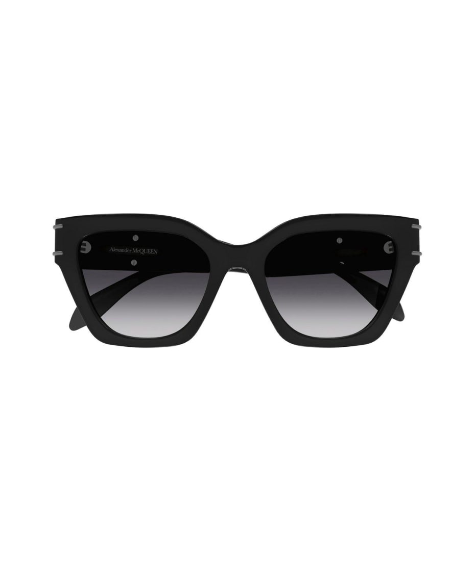 ALEXANDER MCQUEEN キャットアイフレムサンクラス AM0398S 001 Alexander McQueen AM0398S 001 Sunglasses - US